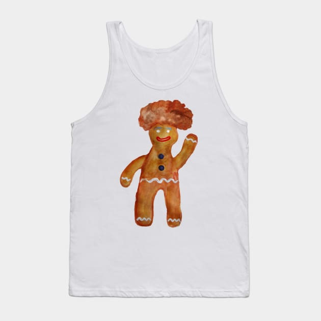 Gingerbread Man Tank Top by Manitarka